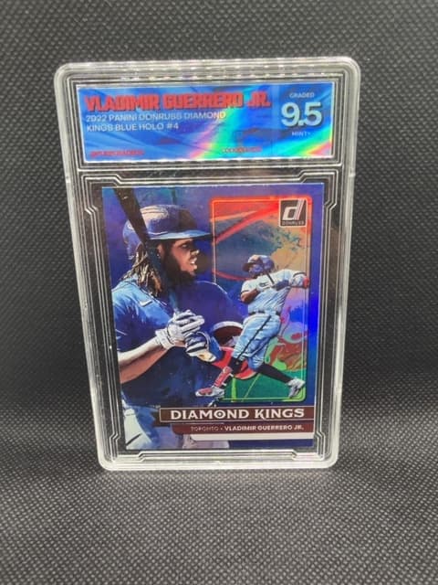 Vladimir Guerrero JR Custom Slab 9.5 PuregradedX Blue Holo Blue Jays