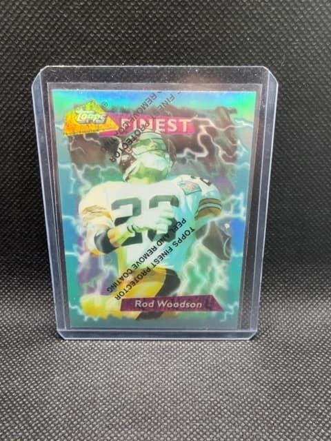 Rod Woodson Topps finest 1995 Refractor Steelers