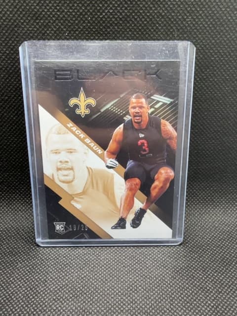 Zack Baun Black Rookie /25 Saints 2020