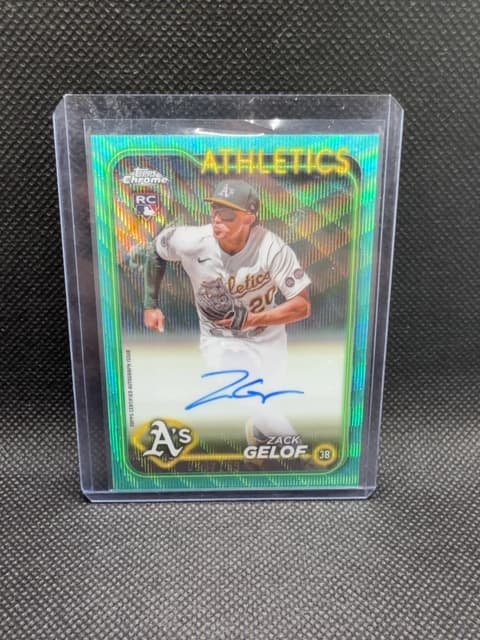 Zach Gelof Topps Chrome Auto /199 Rookie A's 2024