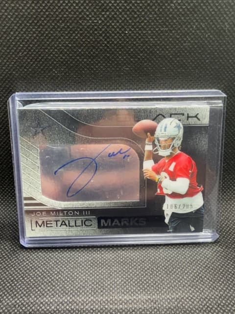 Joe Milton Auto /205 Black Metallic Cowboys 2025