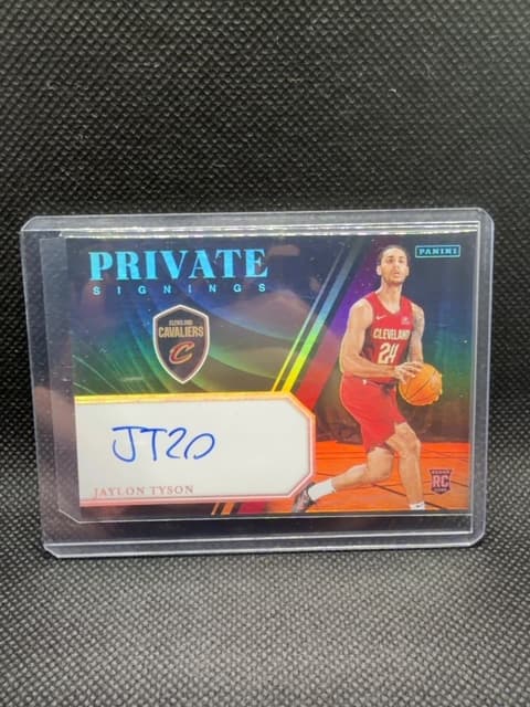Jaylon Tyson Rookie Auto Cavs Private Signings 2024