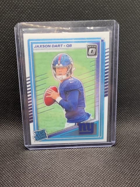 Jaxson Dart Optic Rated Rookie Donruss Giants 2025