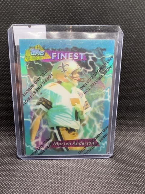 Morten Anderson Topps Refractor 1995 Saints Finest