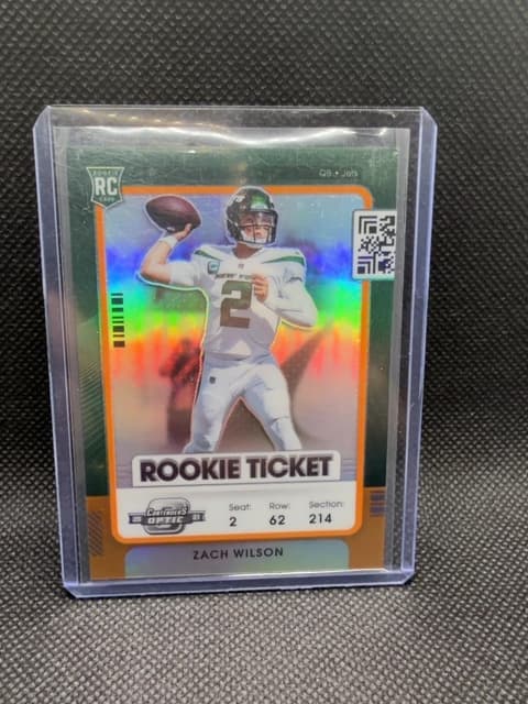 Zach Wilson Contenders Optic Rookie /50 Jets 2021