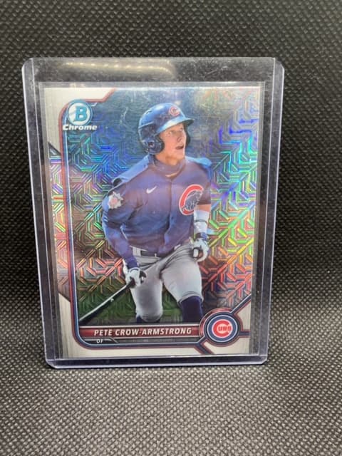 Pete Crow Armstrong Mojo Bowman Chrome 2022 Cubs