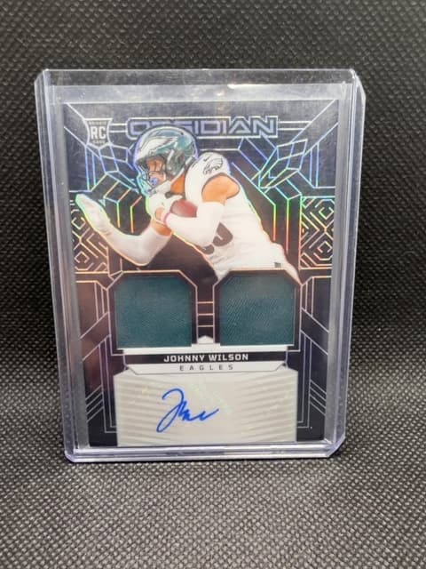 Johnny Wilson RPA 2024 /299 Rookie Patch Auto Eagles