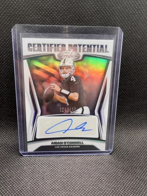 Aidan O'Connell Auto /149 Raiders 2024