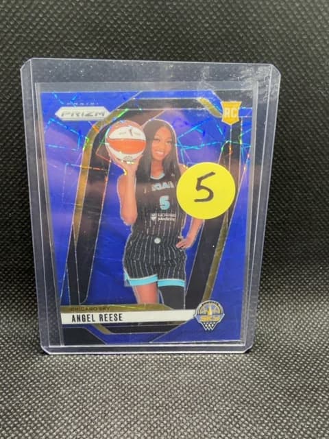 Angel Reese Blue Velocity Prizm Rookie WNBA 2024